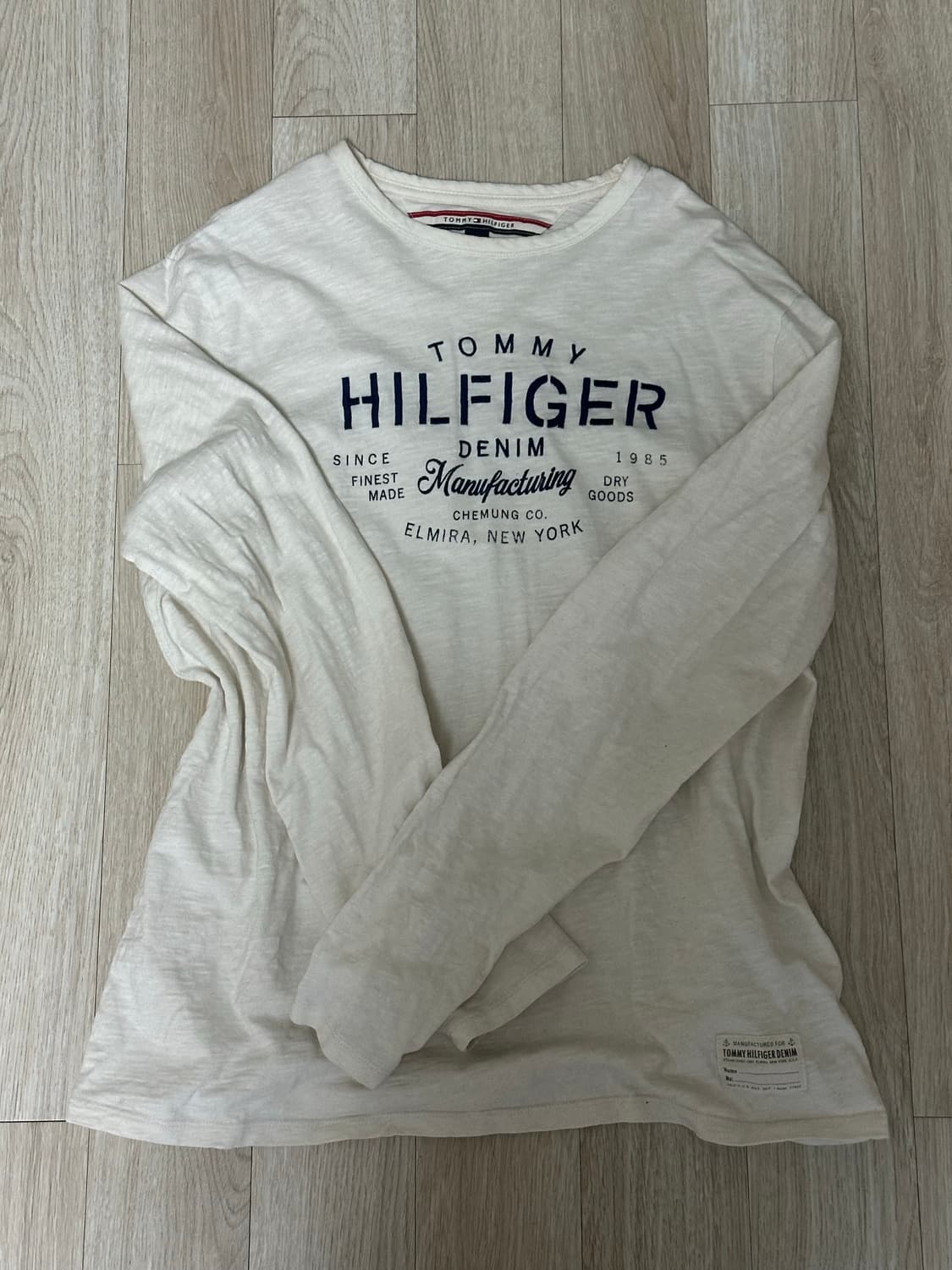 타미힐피거 롱슬리브 아이보리 상품이미지1