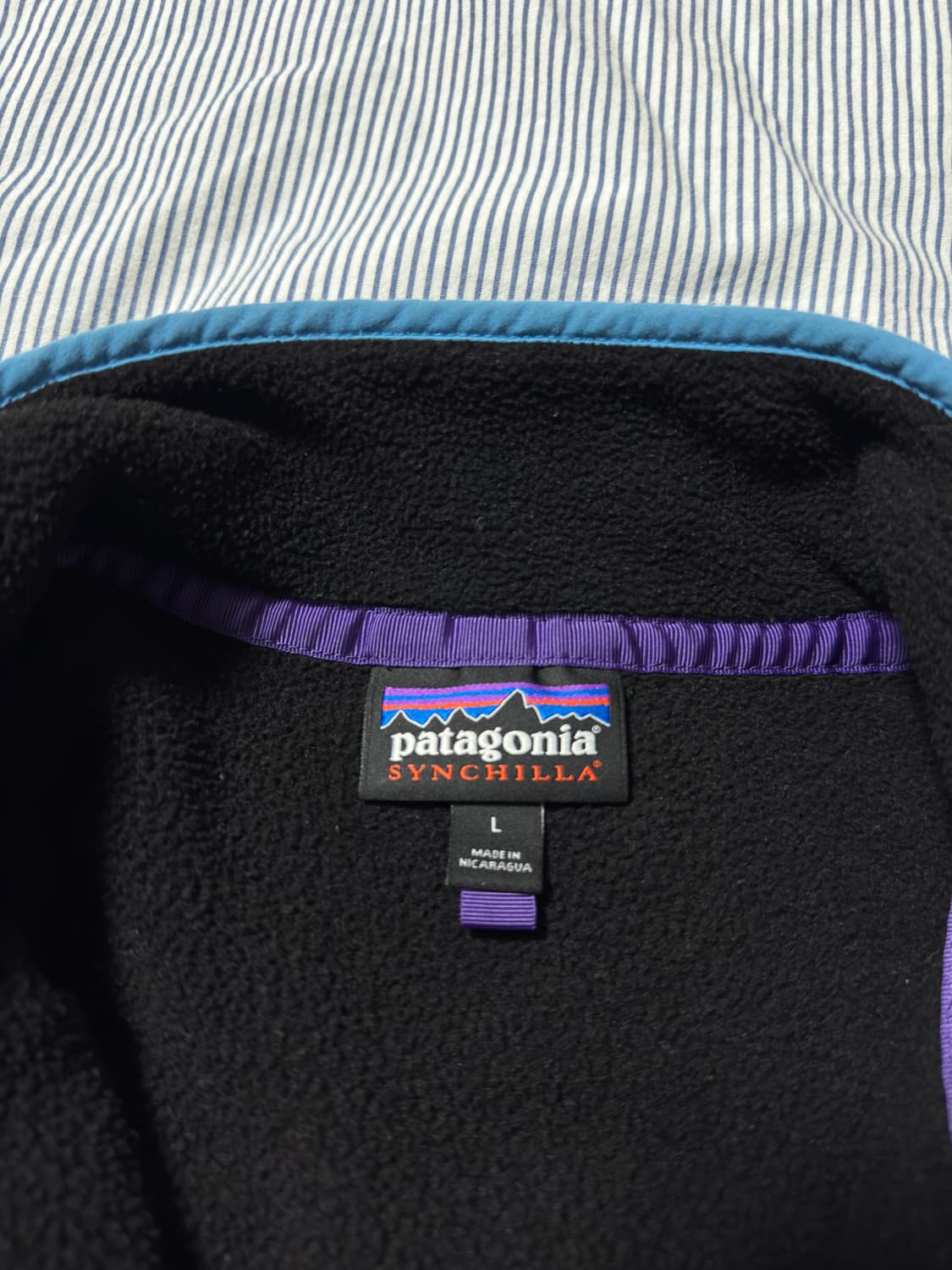 파타고니아 신칠라 스냅-T 플리스 풀오버 블랙 L 상품이미지8