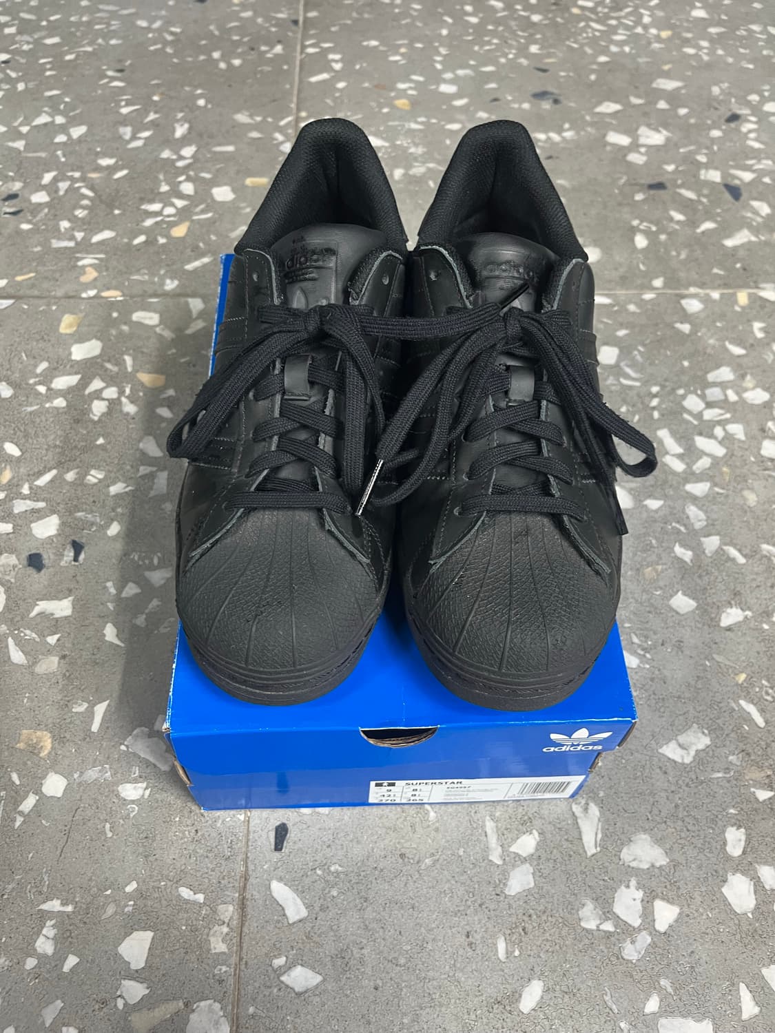 아디다스 슈퍼스타 올블랙  상품이미지4