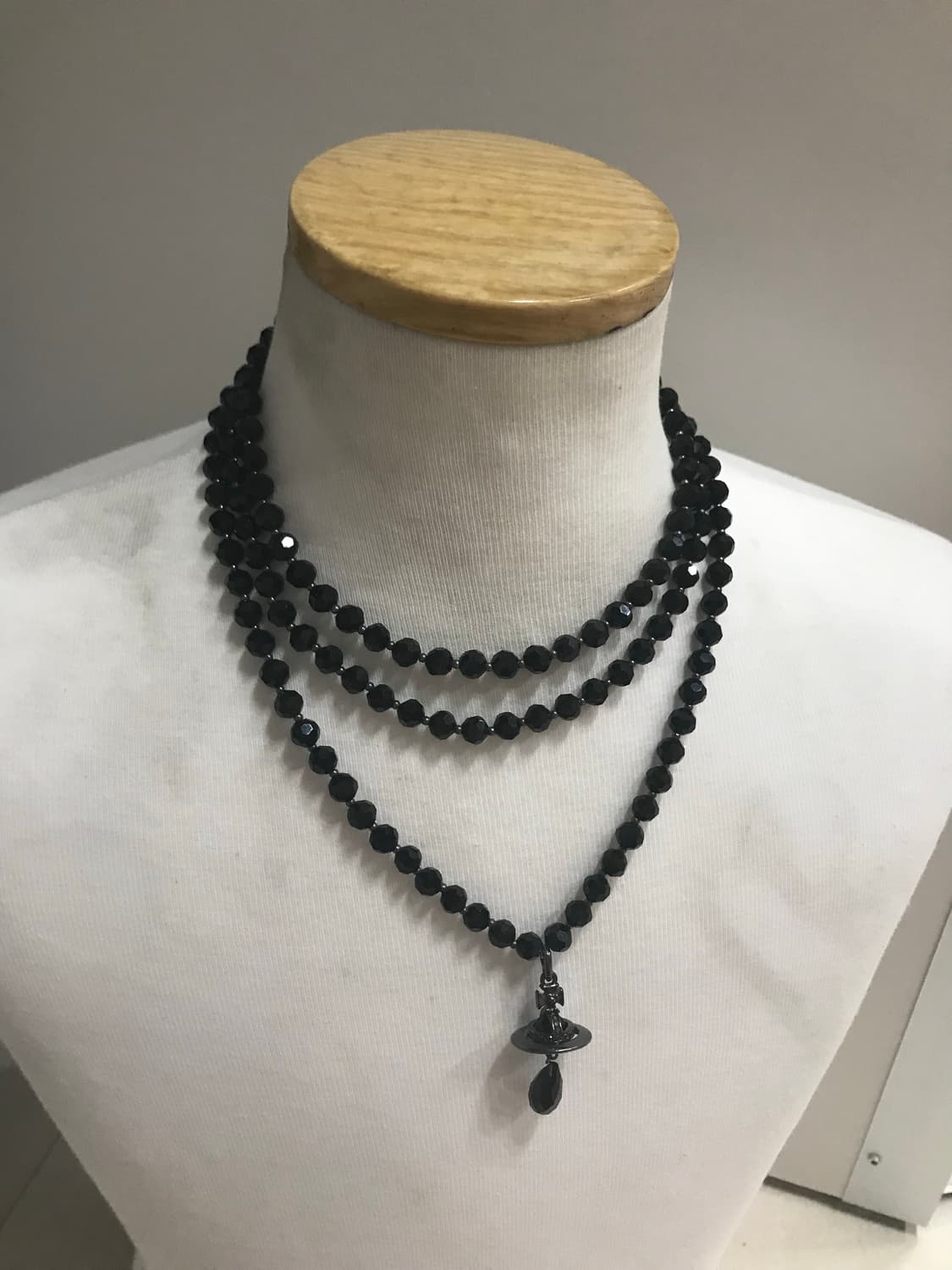 Vivienne Westwood three row orb necklace 상품이미지1