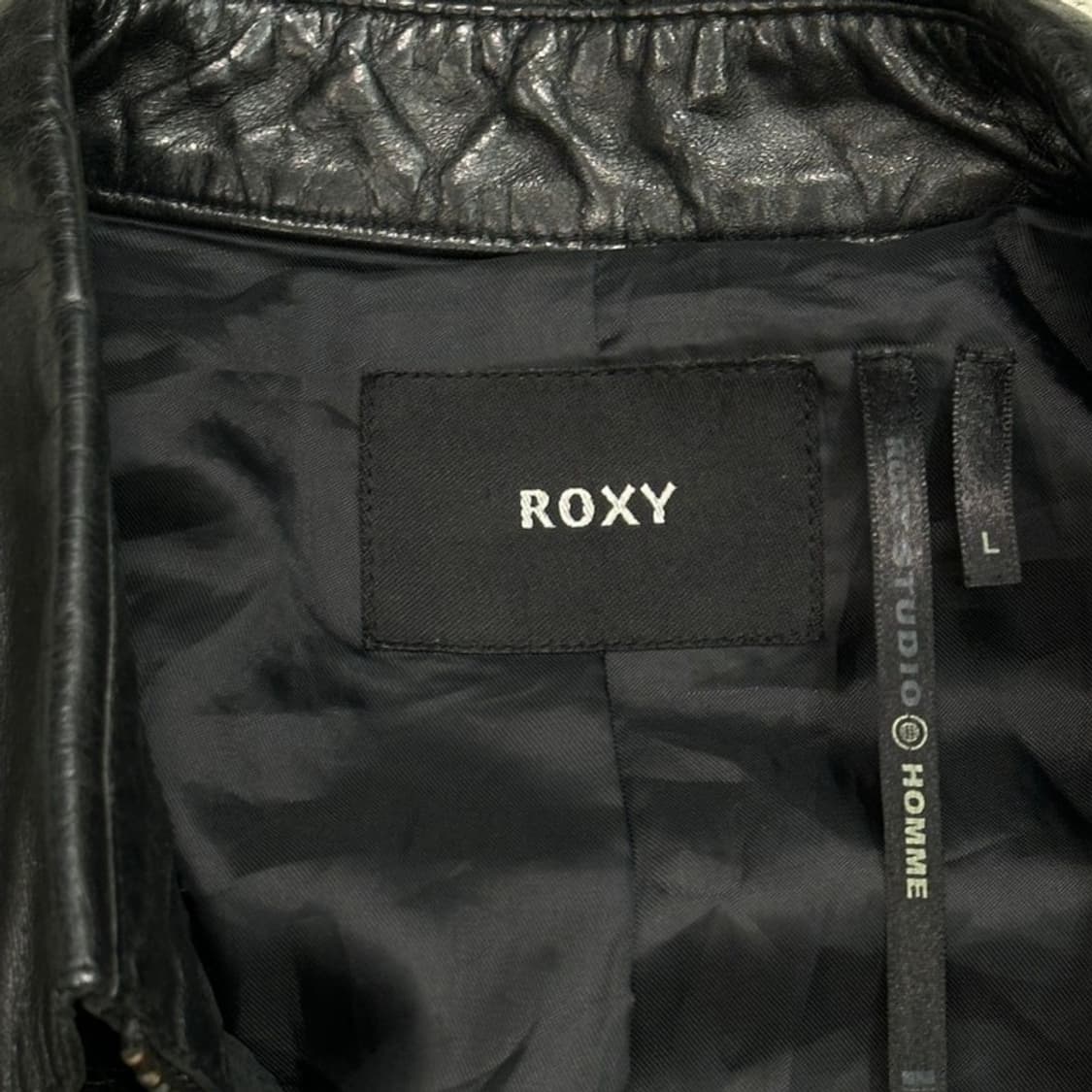 ROXY 스튜디오 옴므 소가죽 레더 자켓 L 상품이미지7
