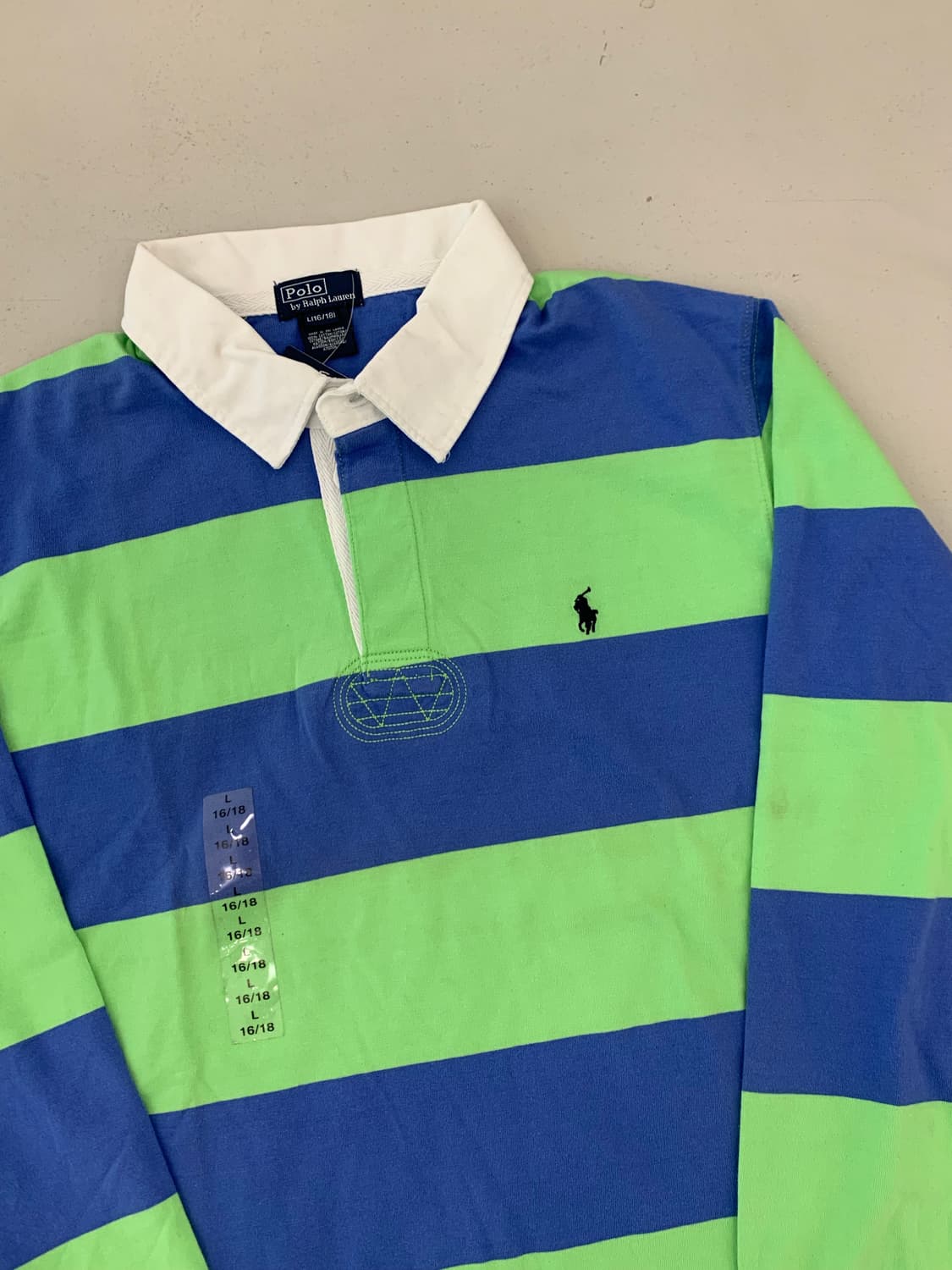 폴로 보이즈 긴팔 럭비 카라티 L(16-18) 상품이미지2