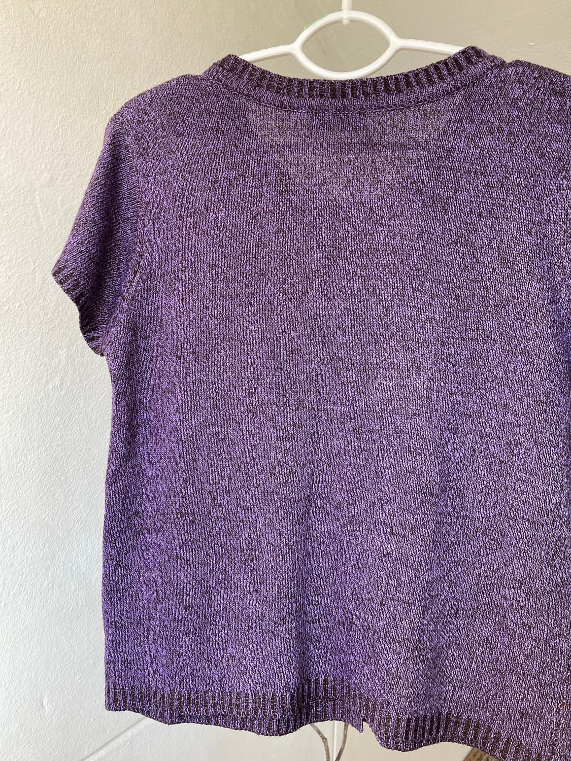 단추 디테일 퍼플 가디건 상품이미지6