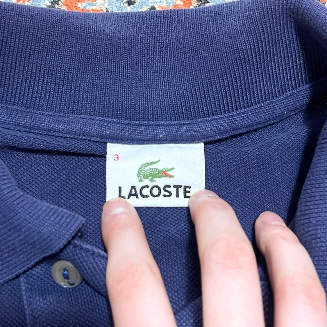 라코스테 네이비 반팔 카라티셔츠 호칭3  상품이미지4