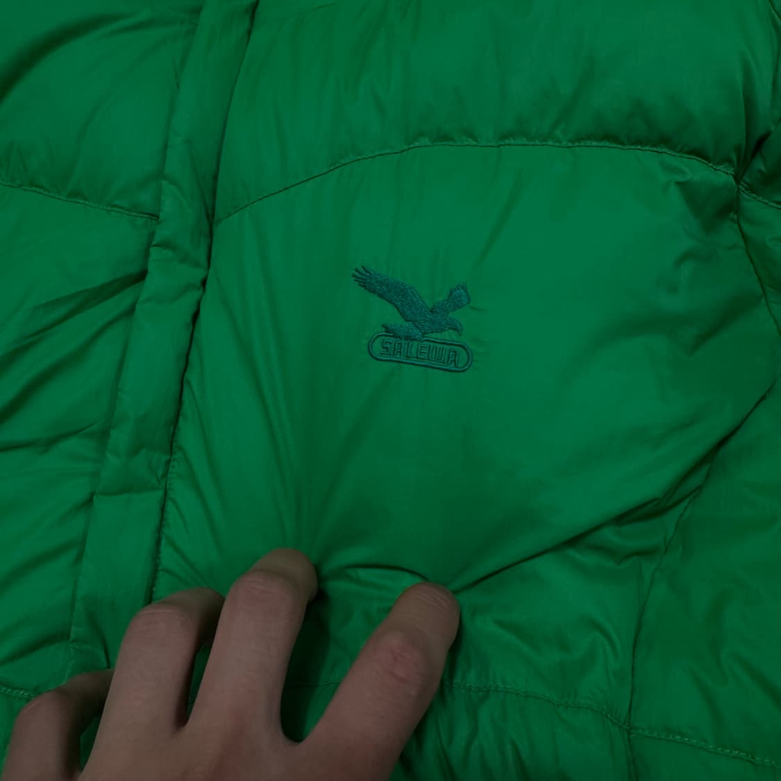 살레와 미니자수로고 다운 후드 패딩자켓 XL/105 상품이미지4