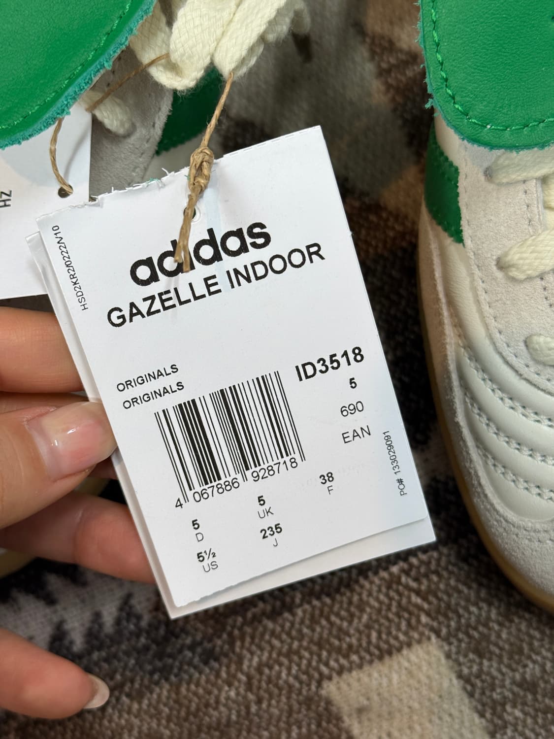 아디다스 x 풋 인더스트리 가젤 인도어 235 상품이미지9