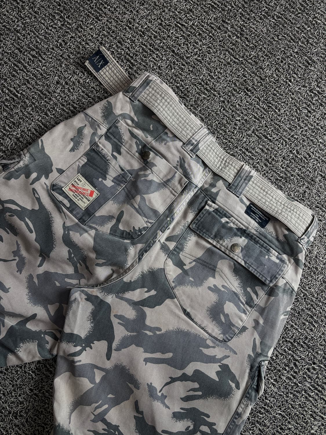 아르마니 아카이브 벨티드 카모플라쥬 카모 팬츠 3674 상품이미지6