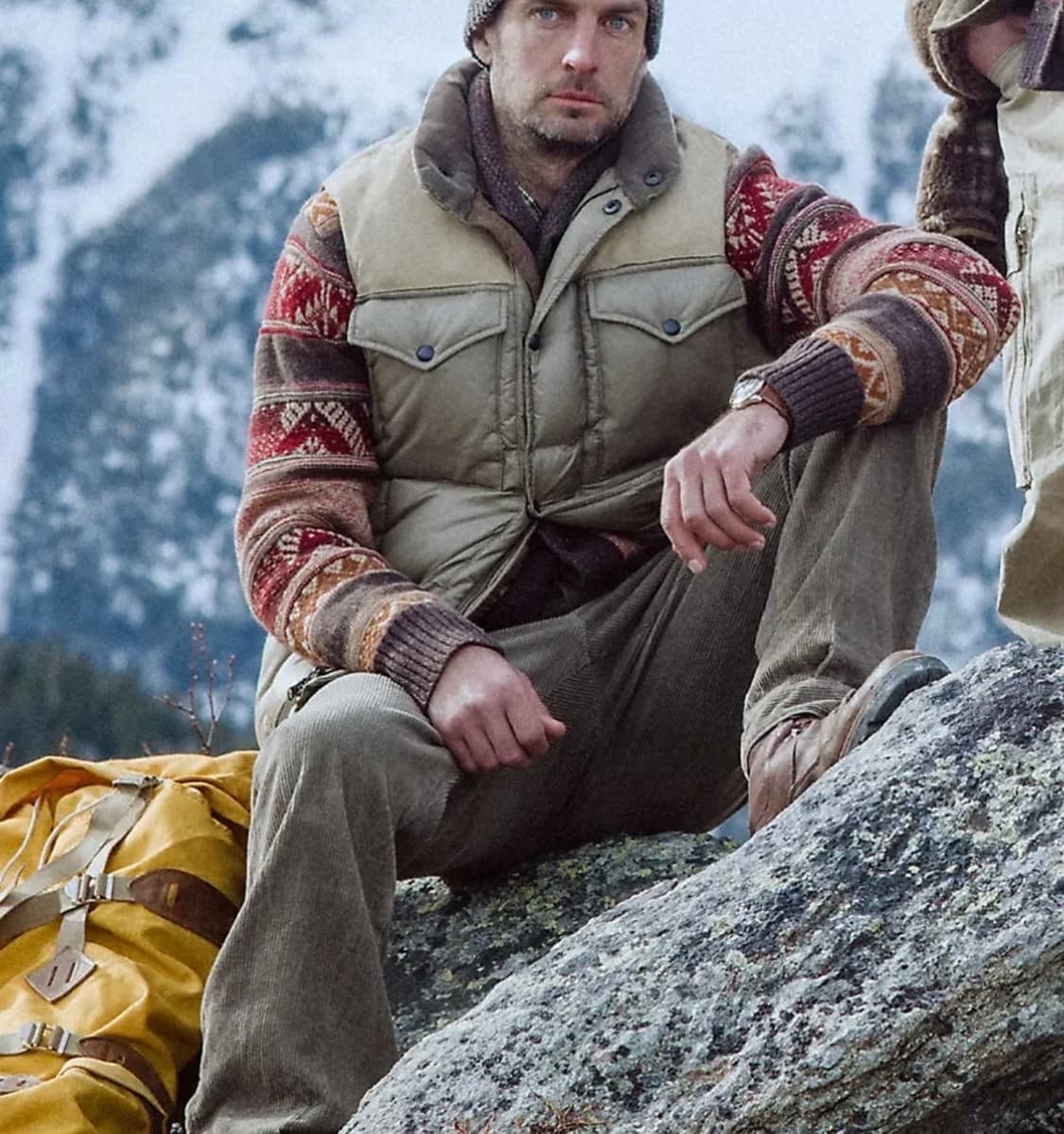 25fw 더블알엘 패딩베스트(레더요크) 새상품 L사이즈 판매합니다. 상품이미지8