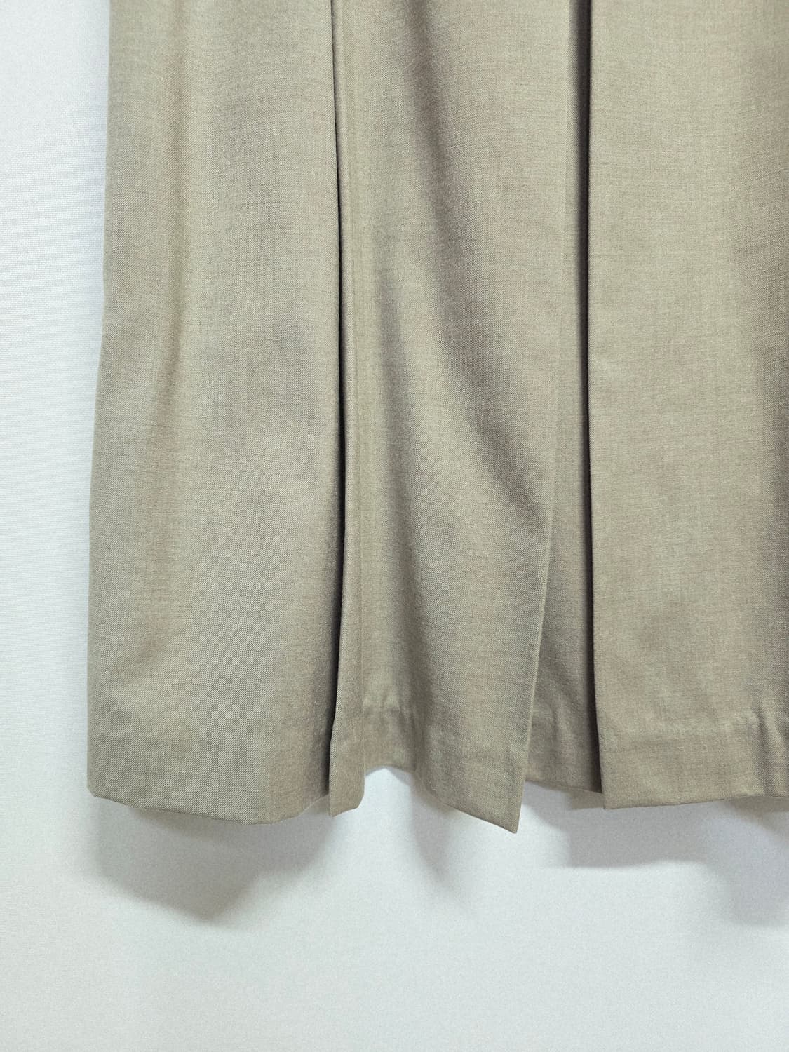 mohan 베이지 플리츠 롱 스커트S 상품이미지3