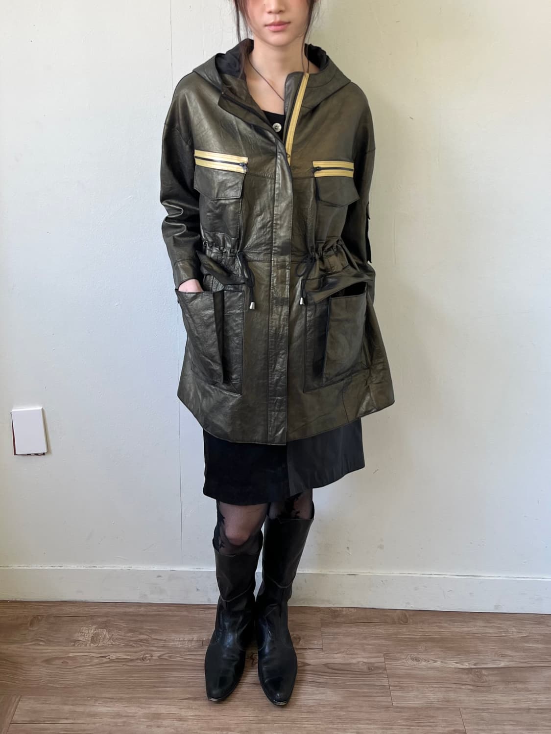 Max Cartizio 레더 후드자켓 상품이미지4