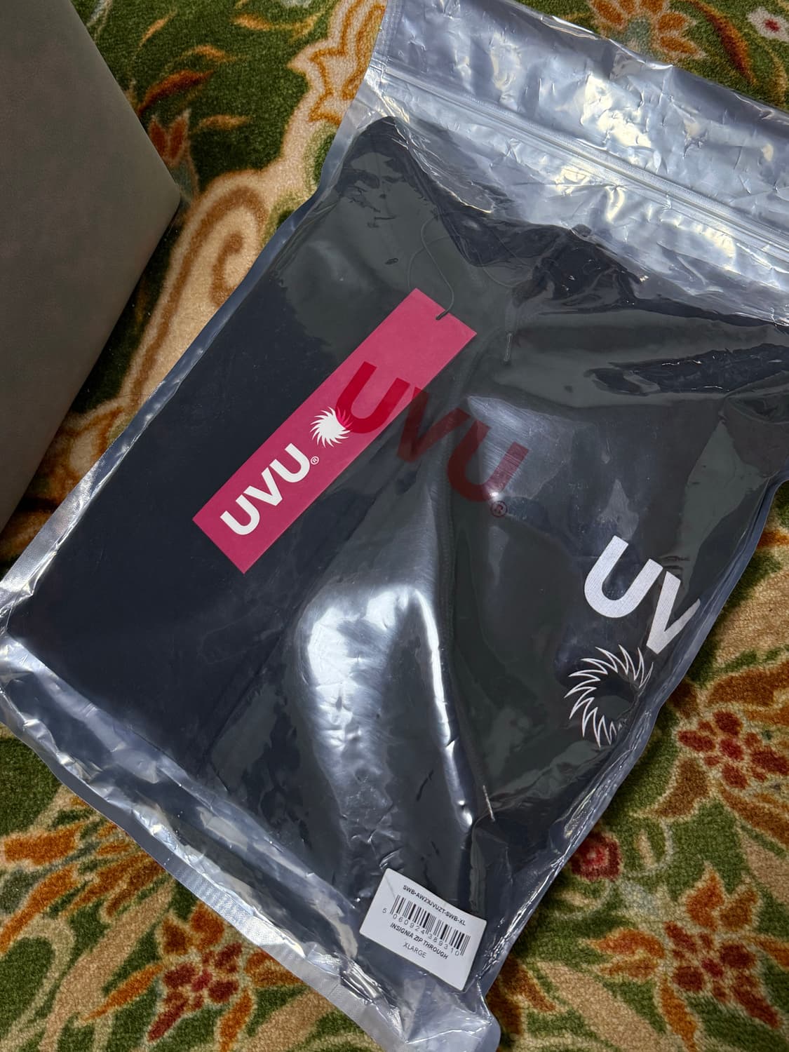 UVU 인시그니아 지퍼 후드 블랙 XL 상품이미지2