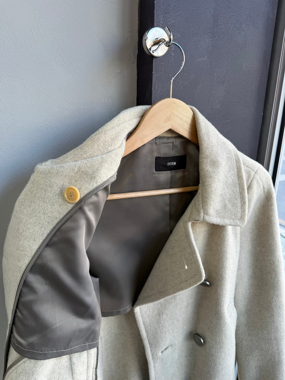 55/ 시스템 핸드메이드 울 숏코트 자켓 상품이미지6