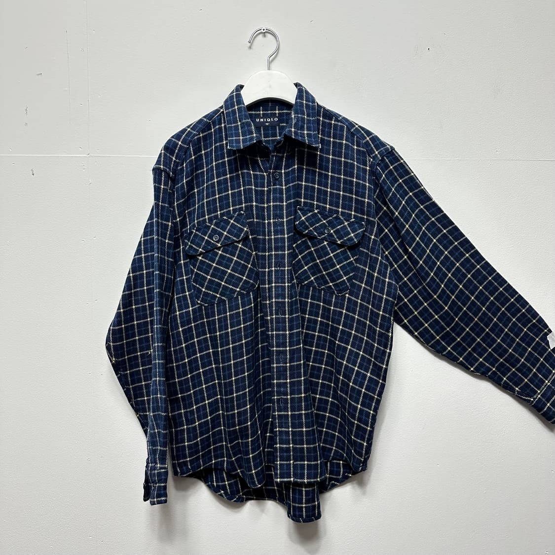유니클로 플란넬 체크 셔츠 상품이미지1