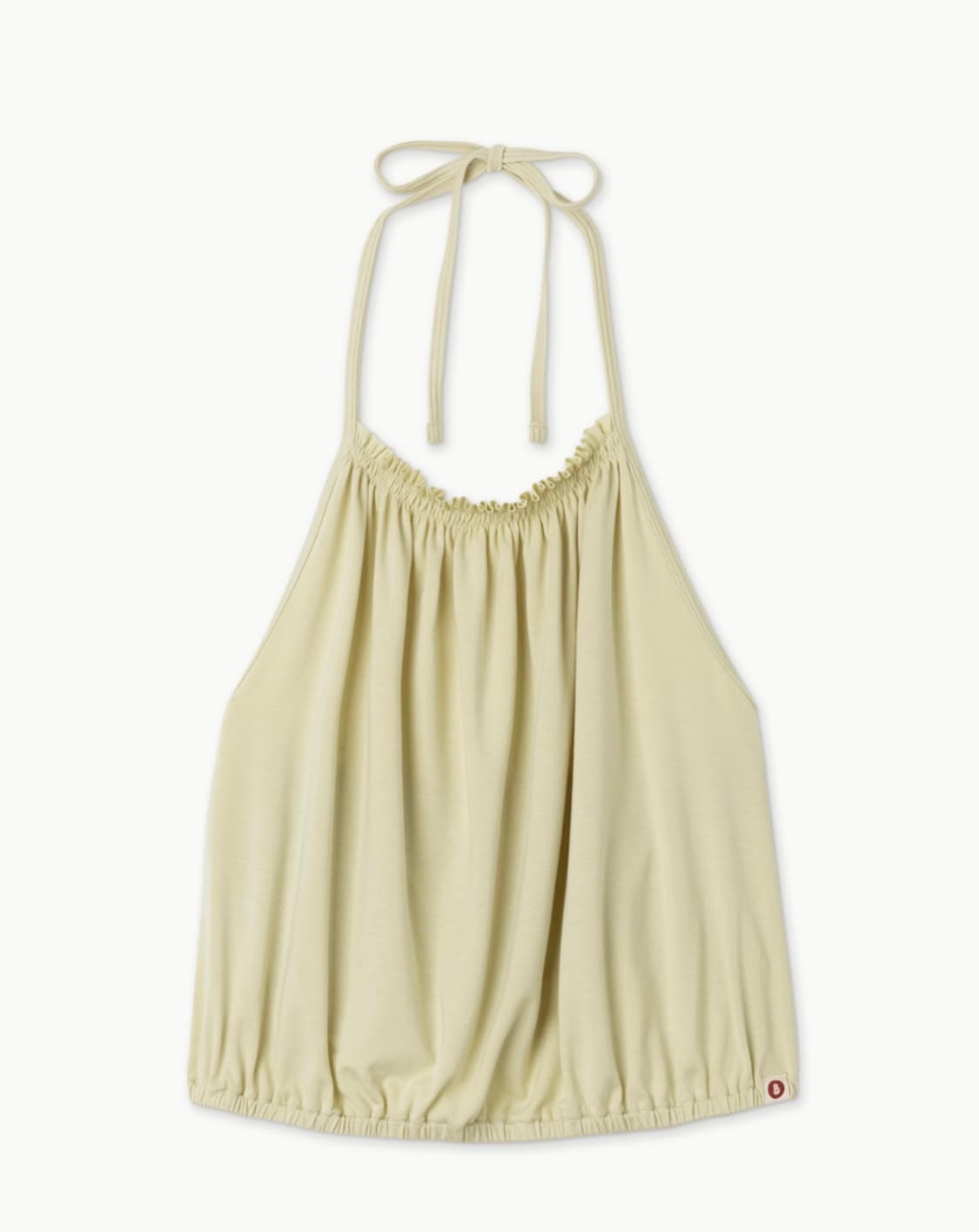 부디무드라 리플 홀터 탑 S yellow beige 상품이미지1