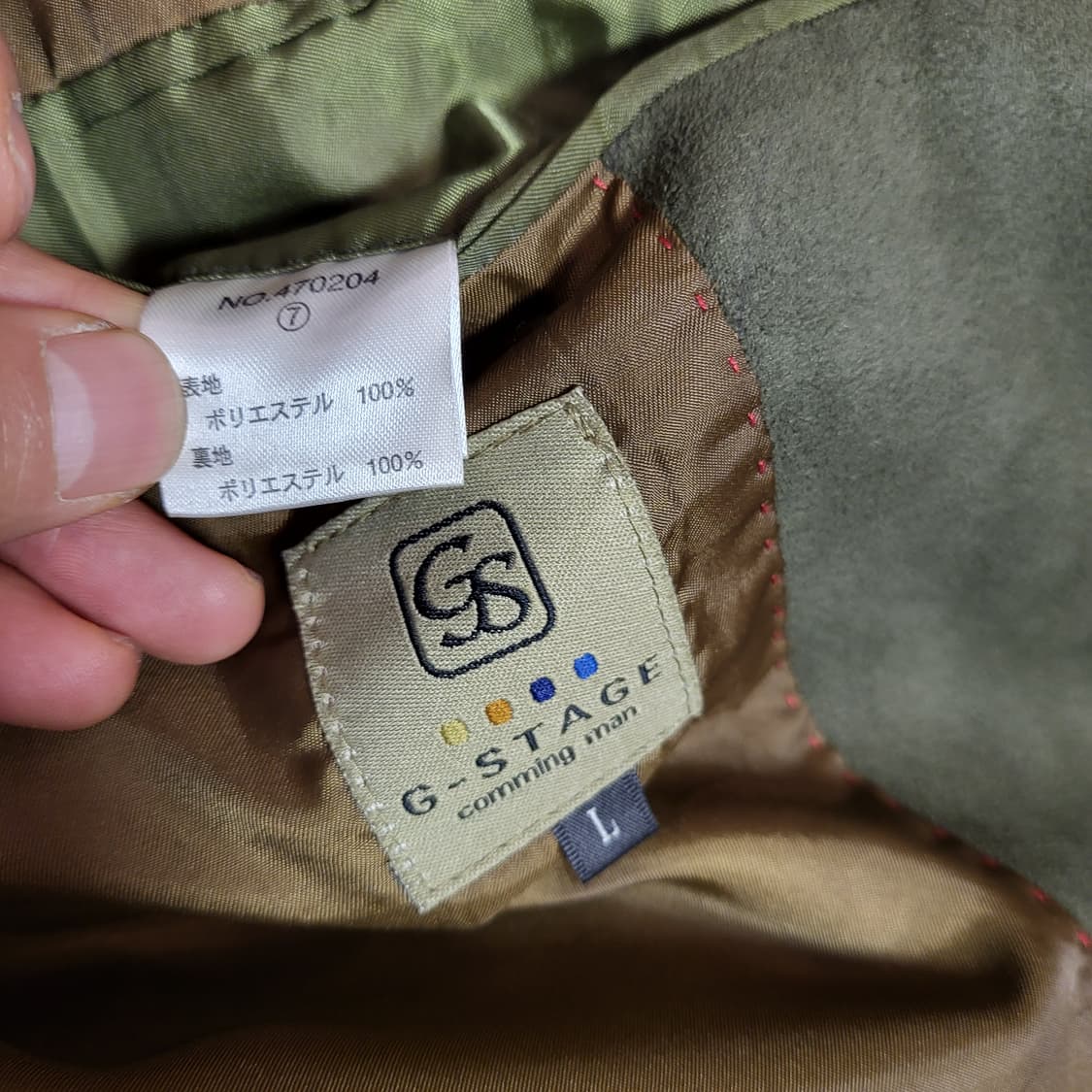 G-stage 스웨이드 테일러드 자켓 (L) 상품이미지9