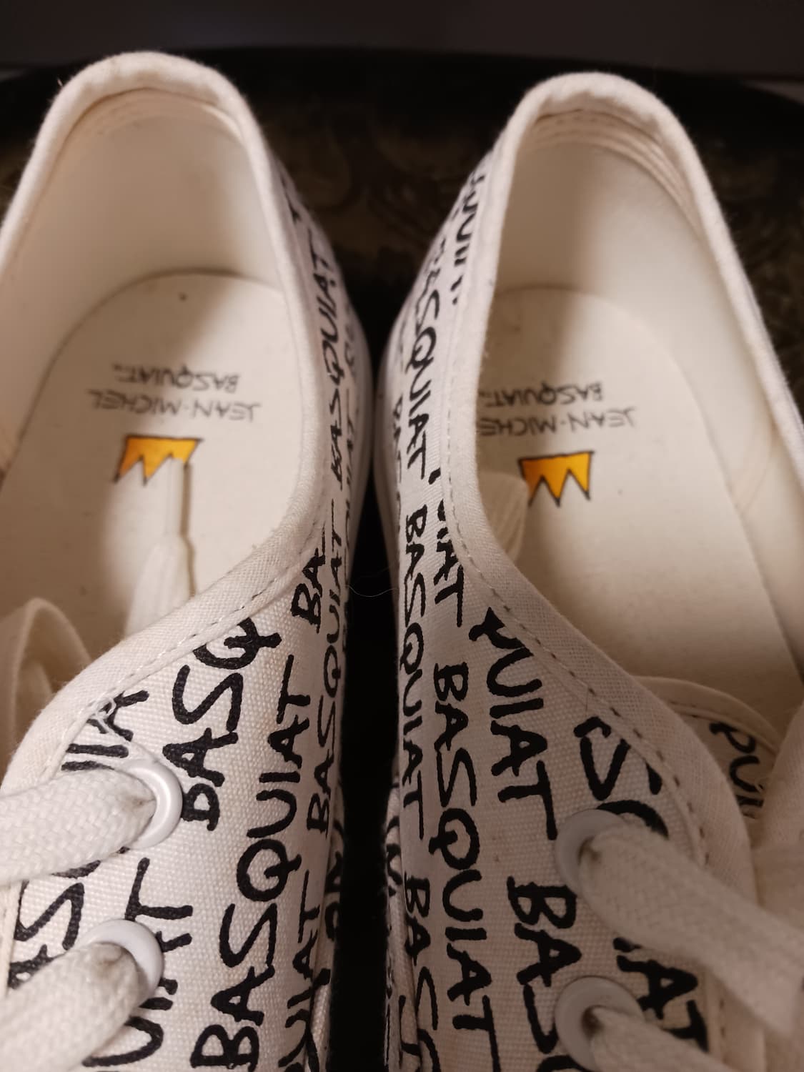 바스키아 아티스틱 스니커즈 레터링 화이트 상품이미지2