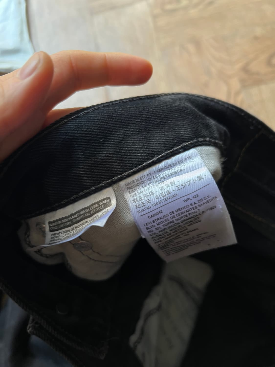 [38]리바이스 505 빈티지 페인팅 흑청 데님 팬츠 상품이미지9