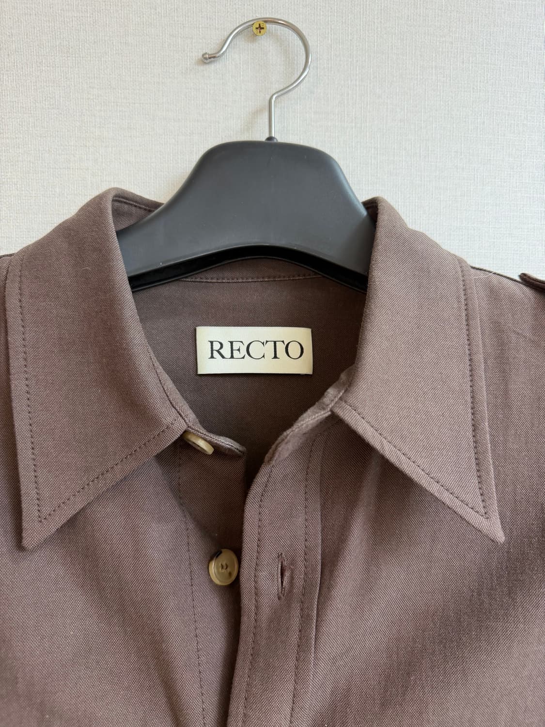 렉토 / 보헤미안 롤업셔츠 브라운 / S 상품이미지2