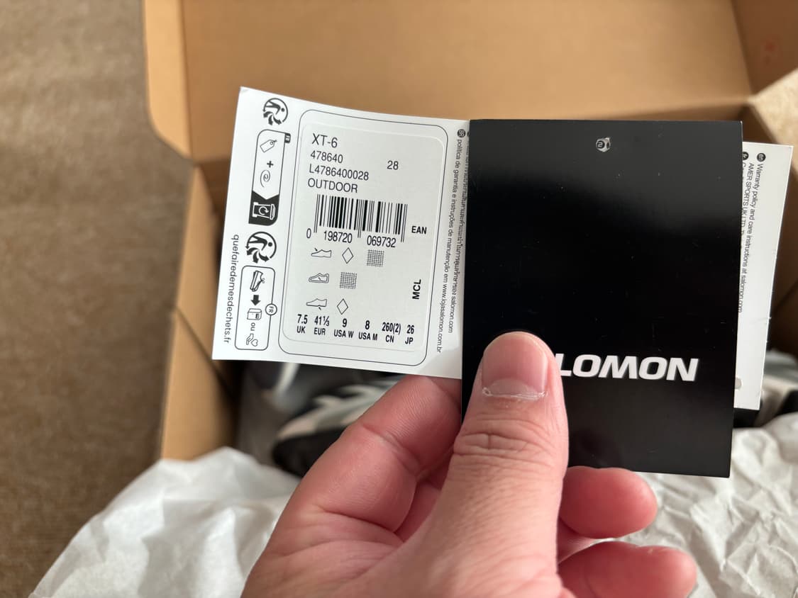 살로몬 xt-6 그리자이유/블루나이트 260 상품이미지6