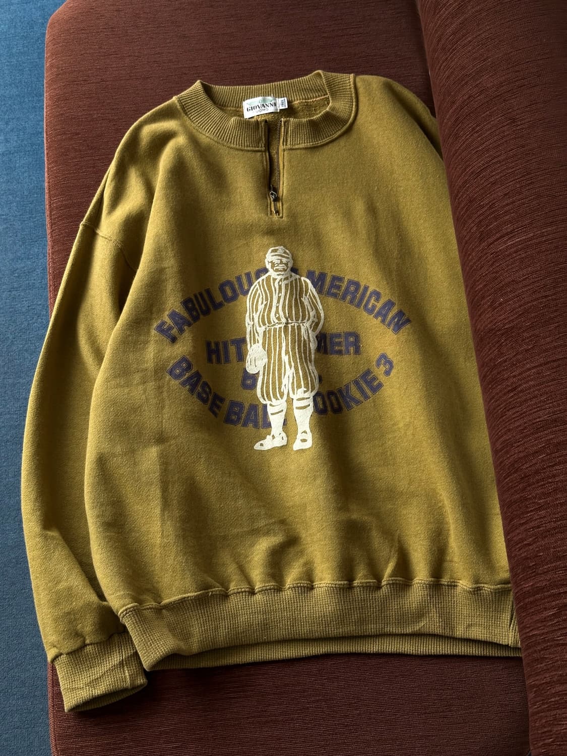 Design printing zip neck sweatshirt 상품이미지2