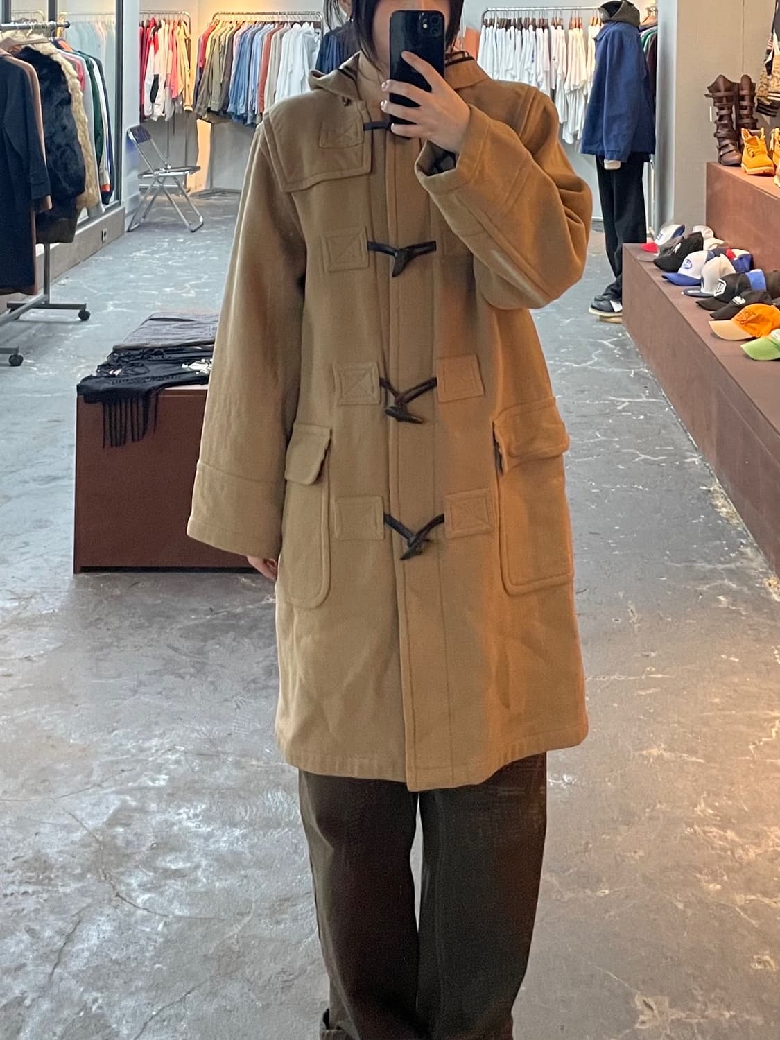 버버리 블루라벨 울 더플코트 H1139 상품이미지1