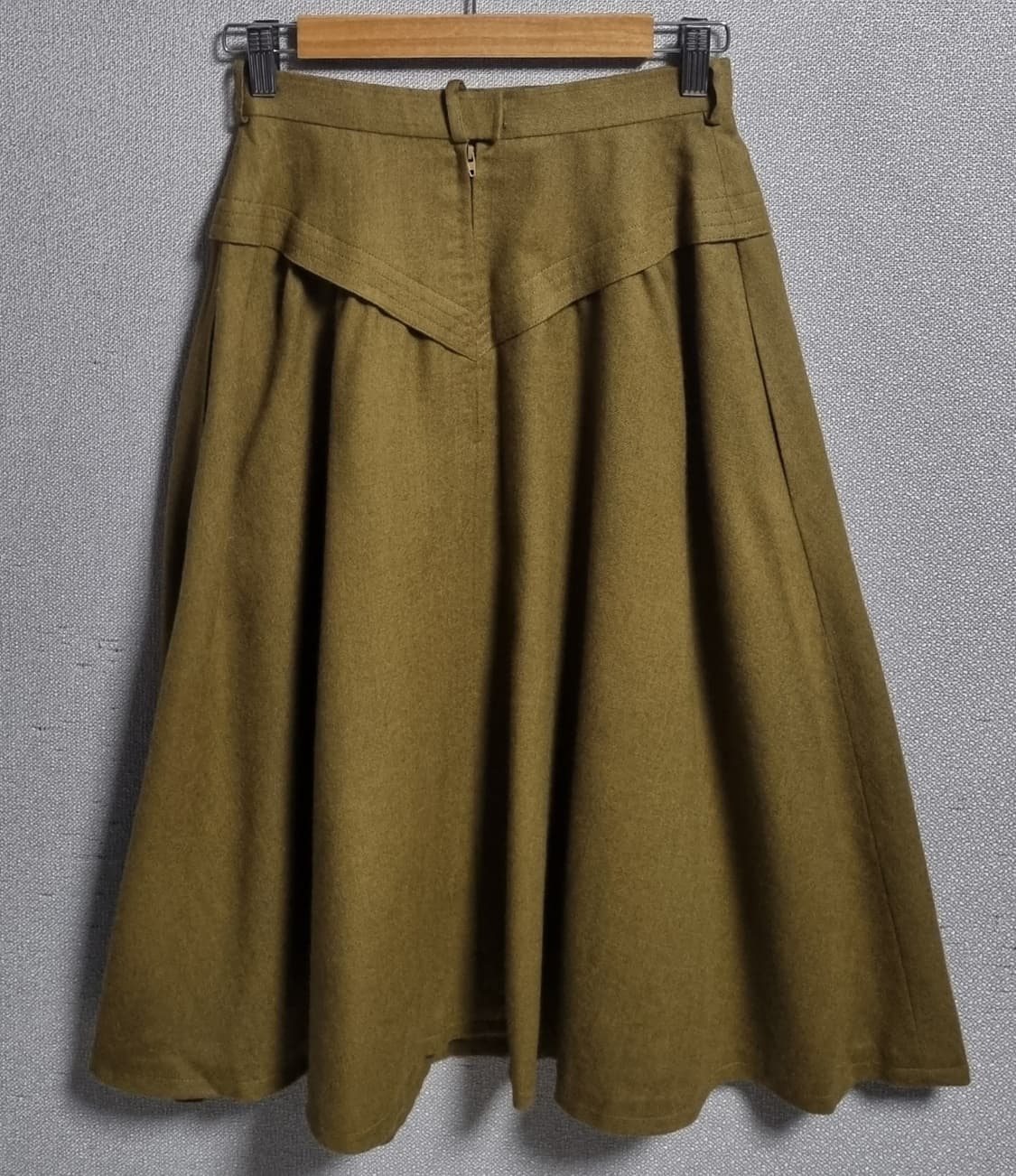 M ) 디올 일본 빈티지 머스타드 모직 스커트 상품이미지2