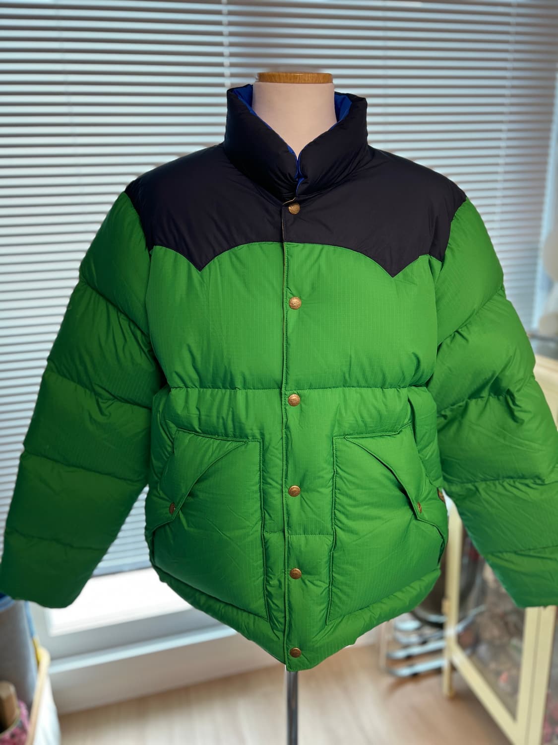 랄프로렌 폴로 컬러블록 웨스턴 다운 자켓 XL 상품이미지1