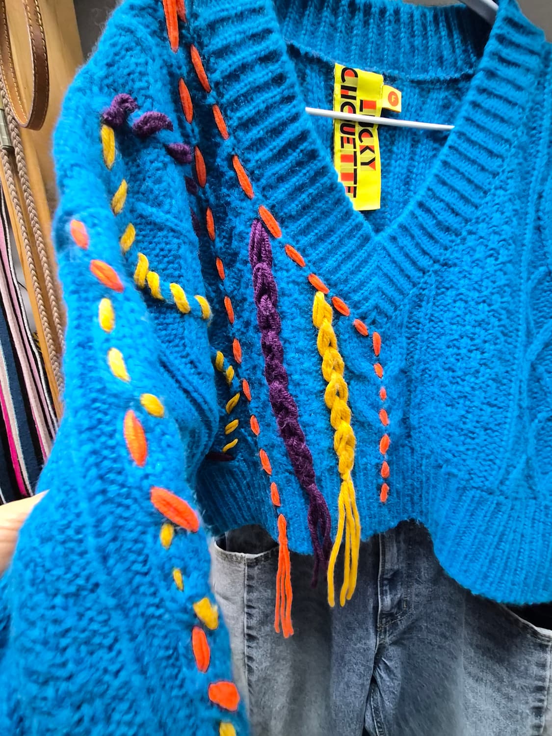 럭키슈에뜨 언발니트.sickos 빈티지데님 상품이미지5