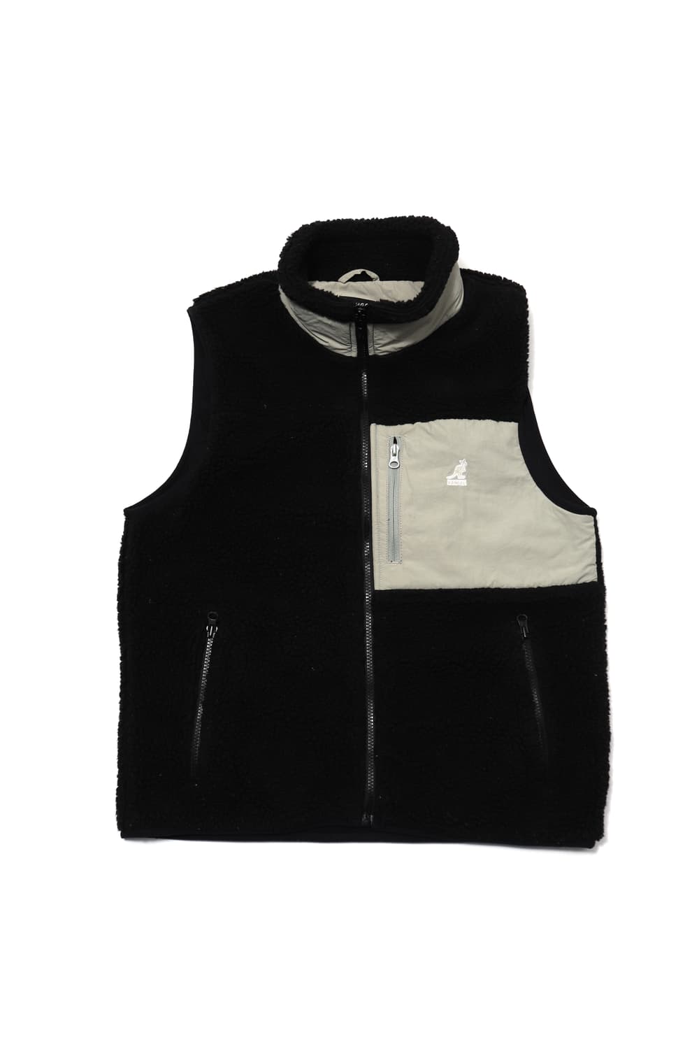 KANGOL 우븐 플리스 멀티컬러 베스트 조끼 6131 women M 상품이미지1