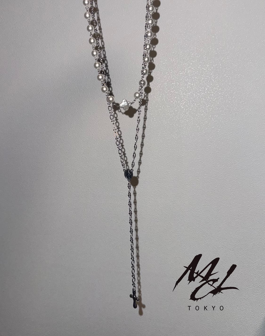 투웨이 펄 초커 로사리오 목걸이 상품이미지2