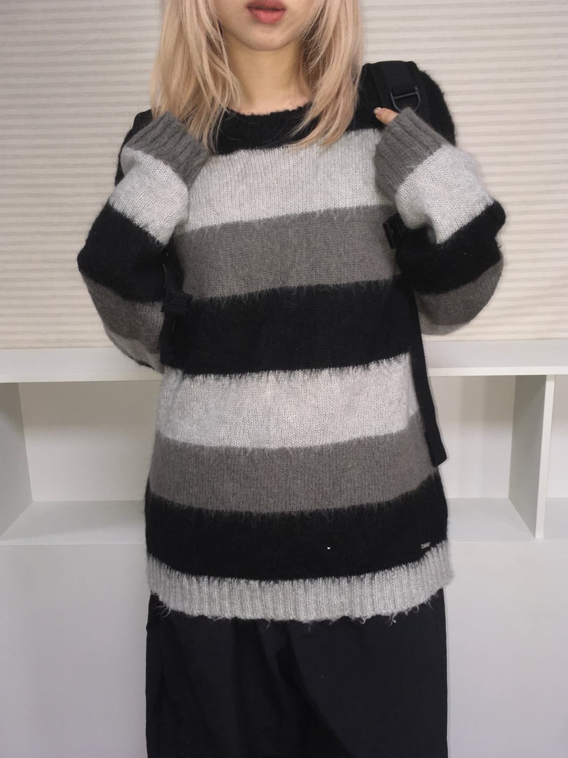 Diesel italy unisex stripe long knit 상품이미지4
