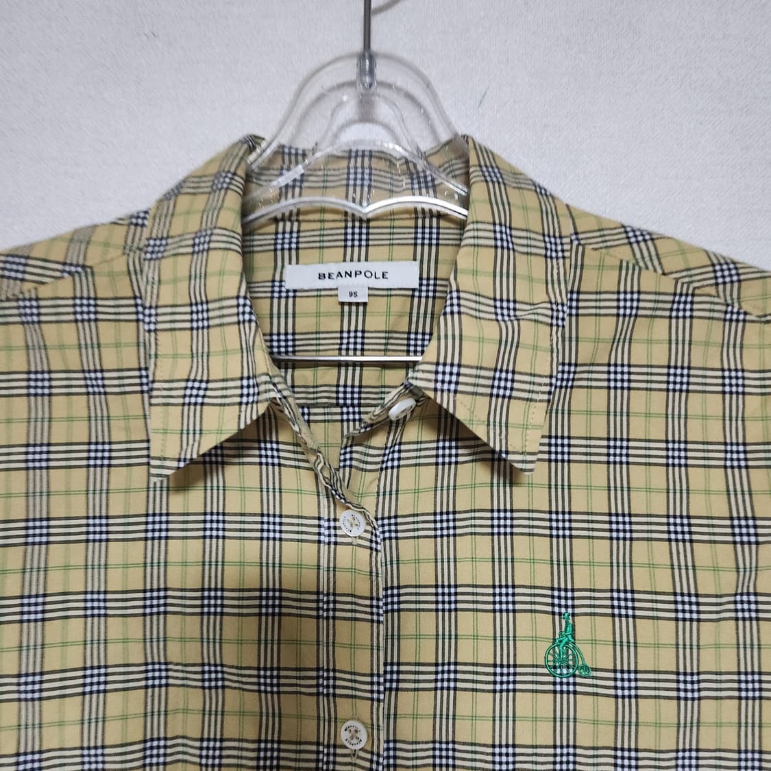 헤지스 체크 남방 여95 상품이미지3