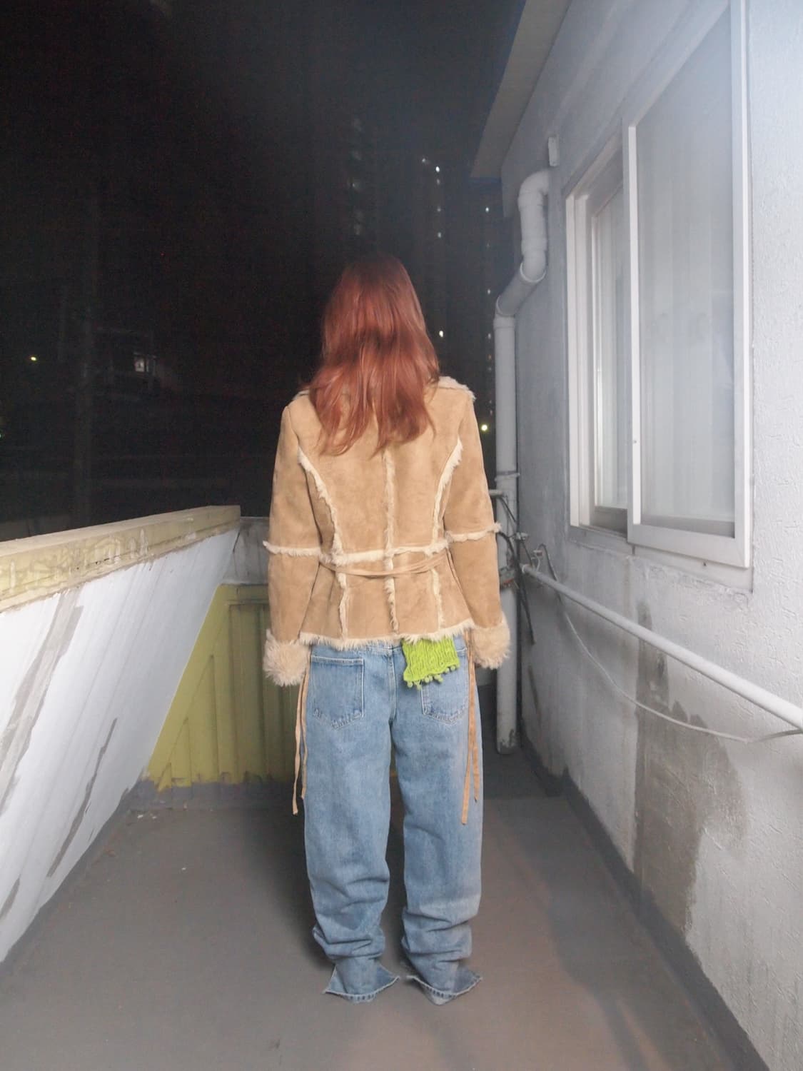 빈티지 리본 무스탕 상품이미지4