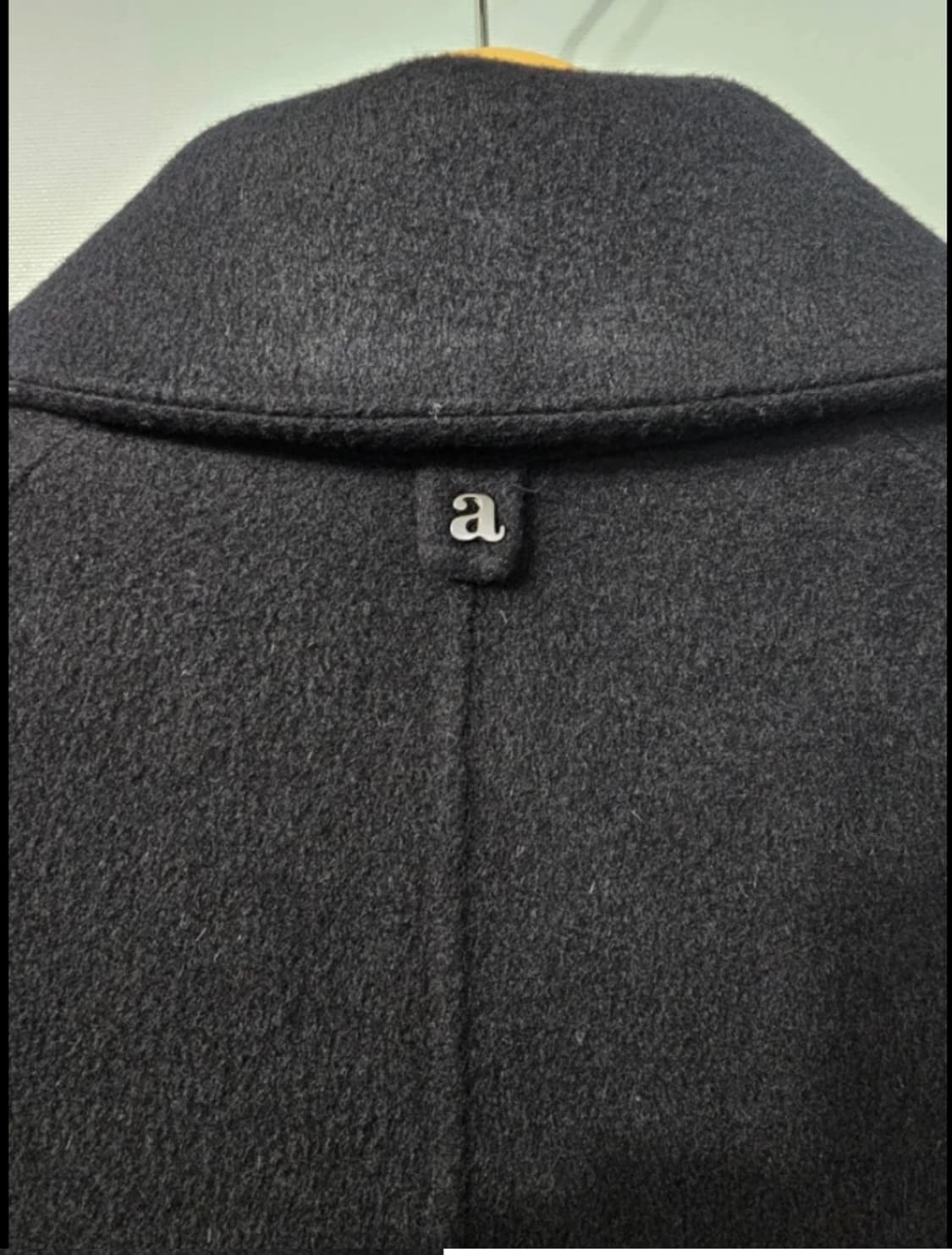 알레그리 발마칸 캐시미어 블랙 롱 코트 100 FW2024 상품이미지4