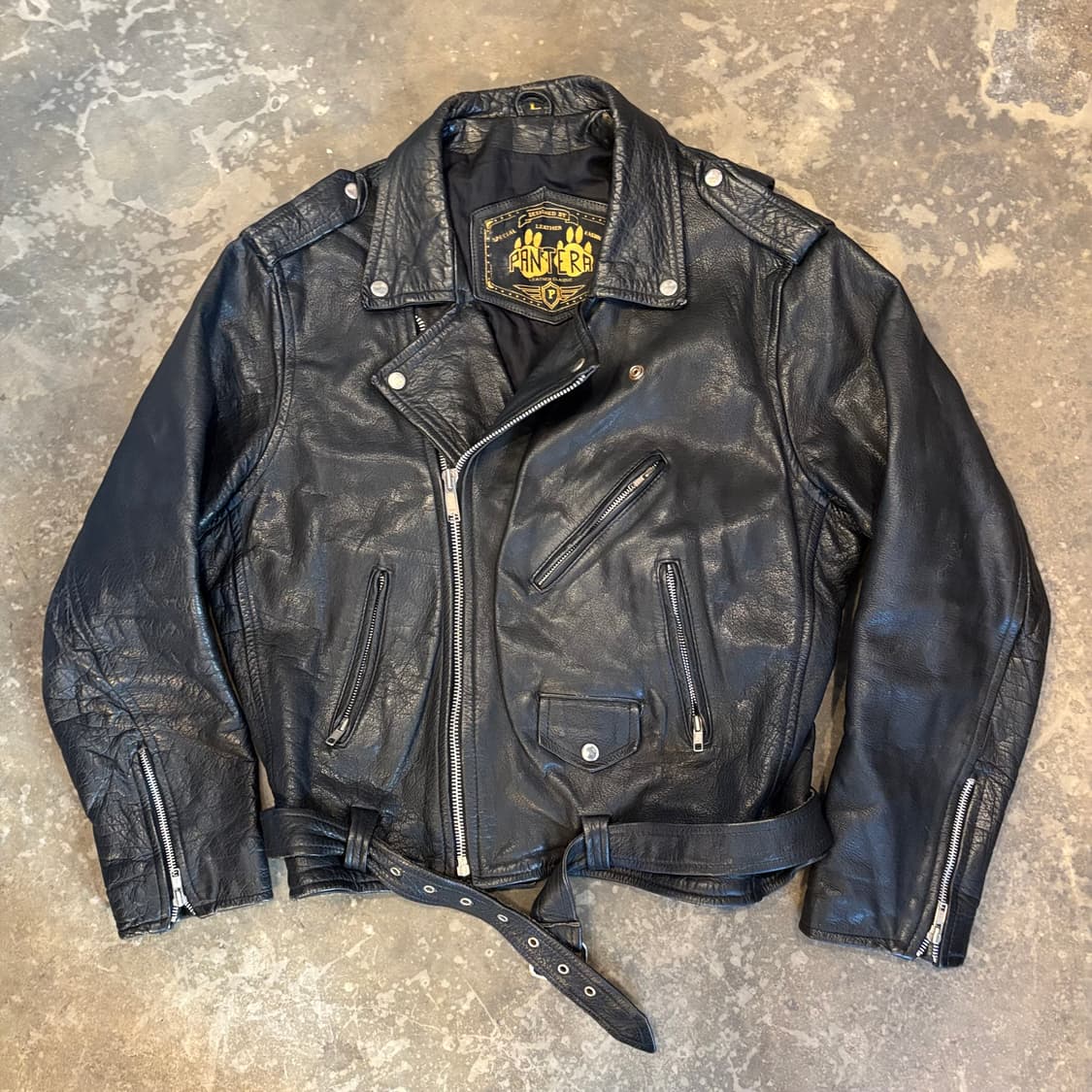 빈티지 더블 라이더 가죽 자켓 상품이미지1