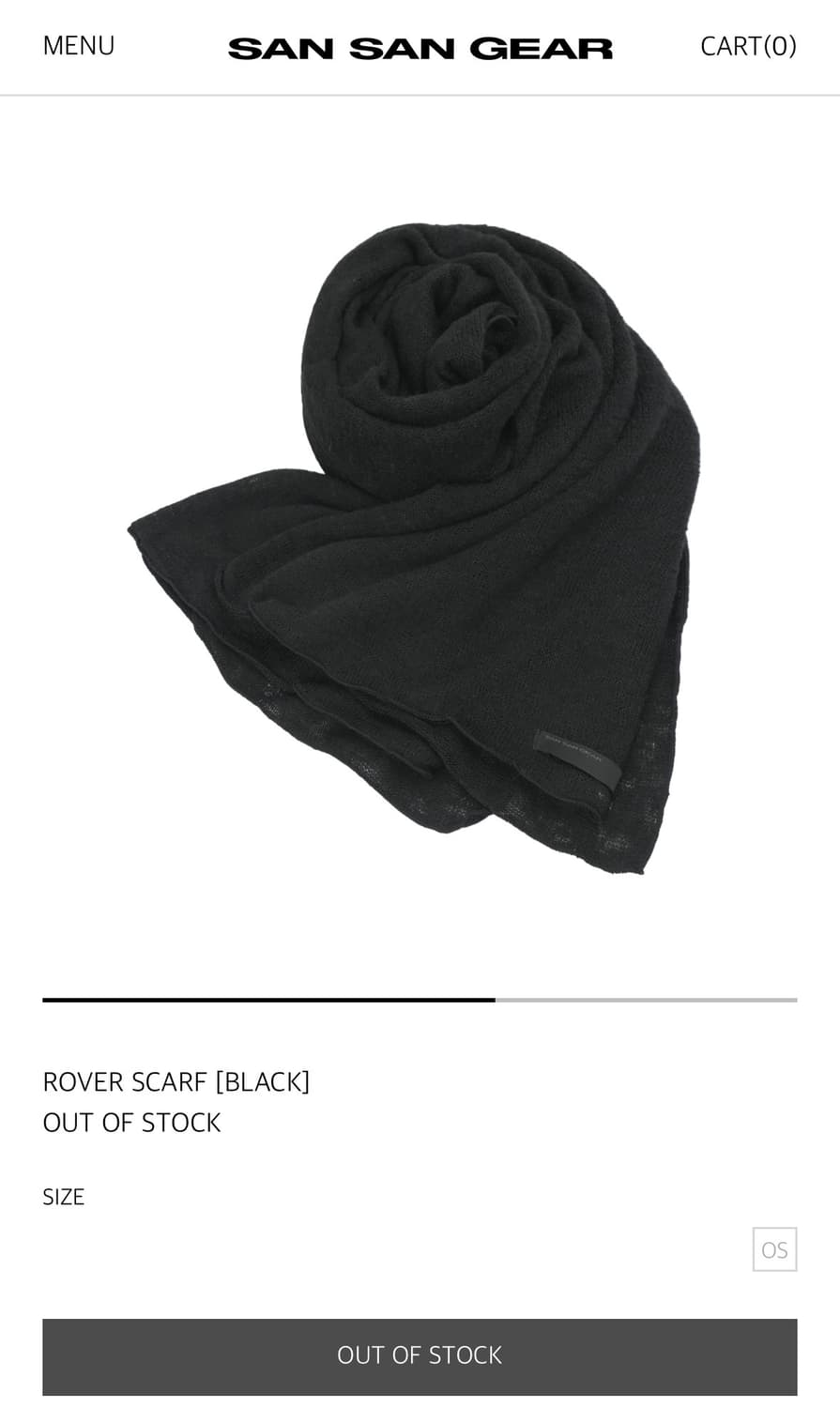 산산기어 로버 스카프 블랙  상품이미지1