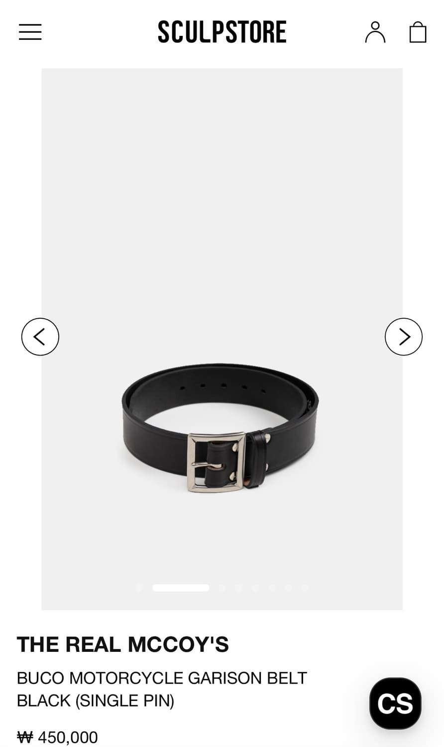 (리얼 맥코이) 부코 개리슨 벨트 34사이즈 새제품 상품이미지4