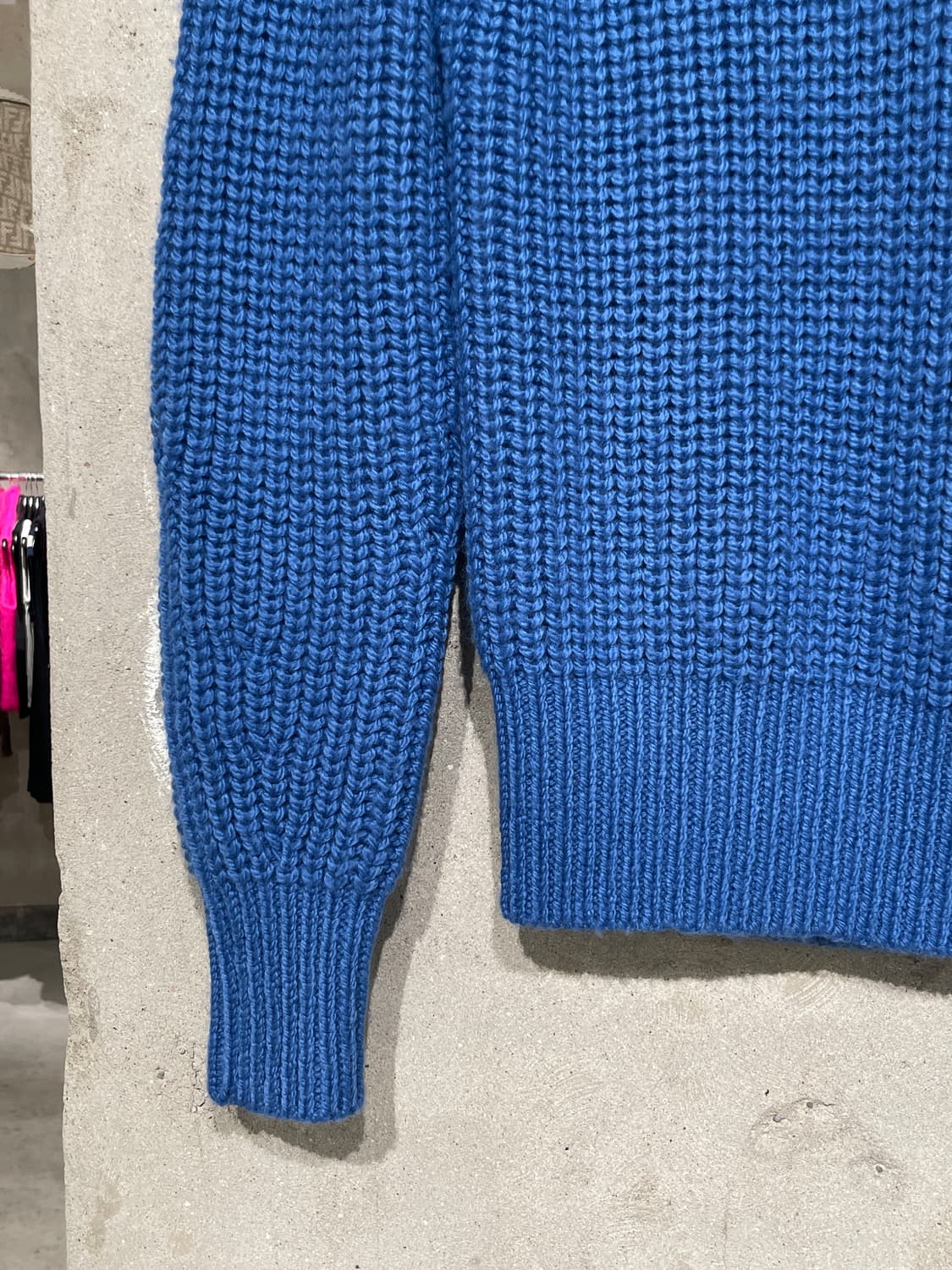 이자벨 마랑 에뚜왈 블루 퍼프 슬리브 메리노 울 스웨터 상품이미지4