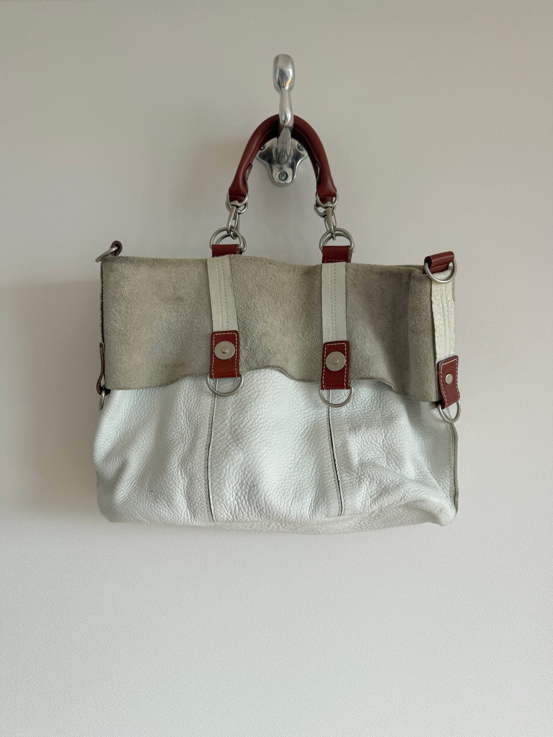 Pre owned 레더 토트백 상품이미지1