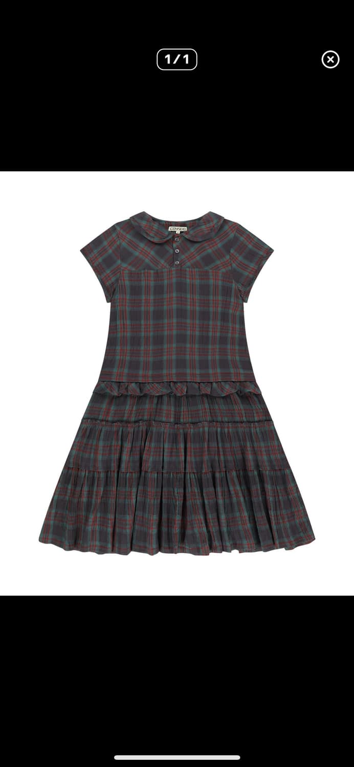 코이세이오 체크 원피스 팝니다 상품이미지1