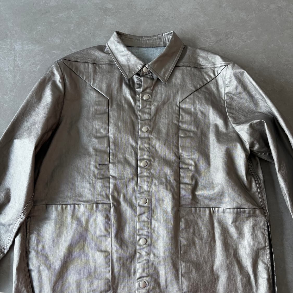 릭오웬스 포크 포켓 아우터셔츠 메탈릭 54 상품이미지1