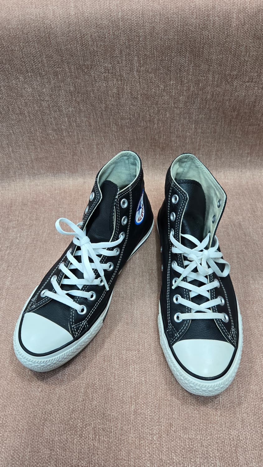 컨버스 250mm- 척테일러 올스타 가죽 하이 블랙 2 상품이미지1