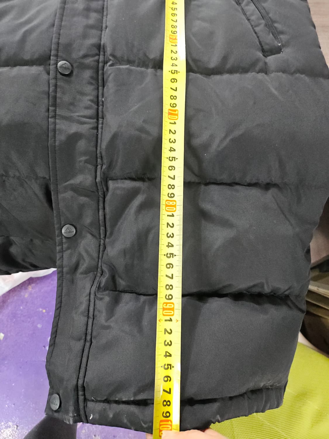 아디다스 3선 롱패딩 블랙 상품이미지7