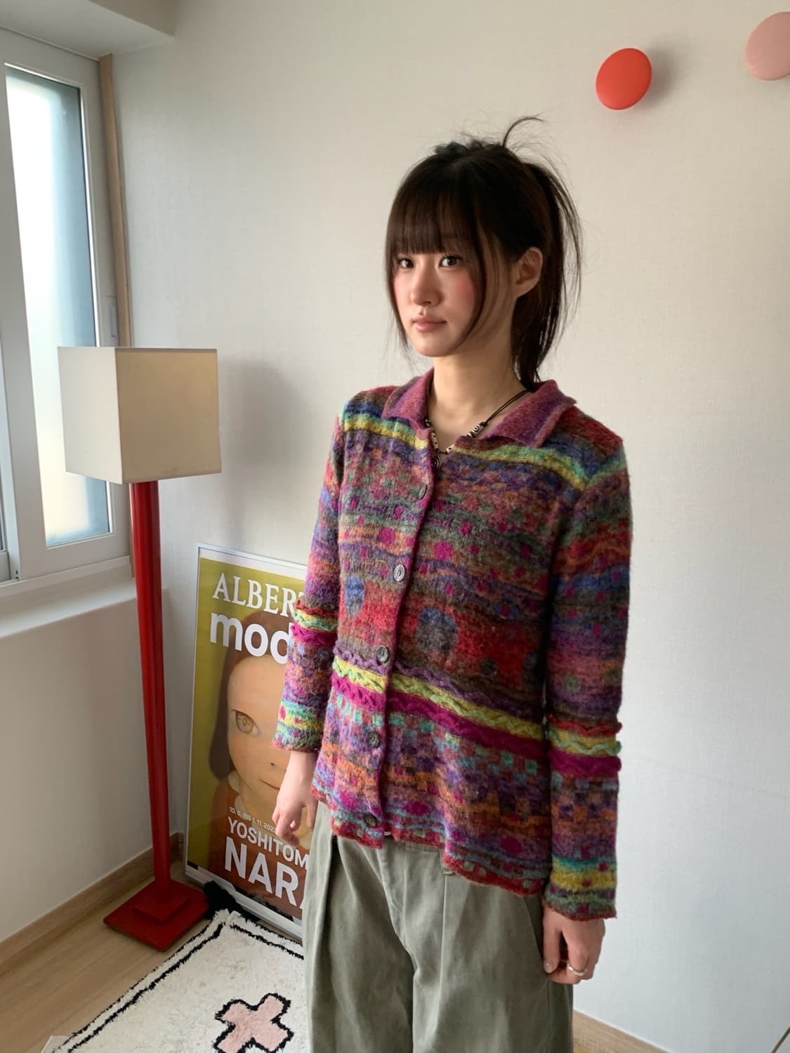 ethnic rainbow .. knit top 상품이미지1