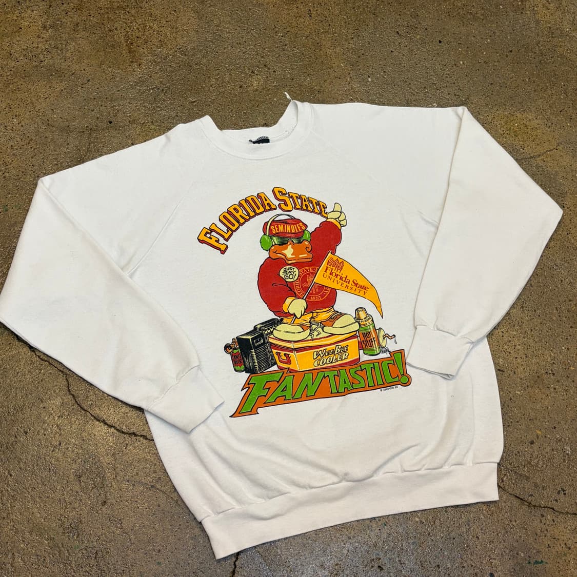 80s Made in USA 미국 빈티지 스크린스타 플로리다 대학 맨투맨 상품이미지2