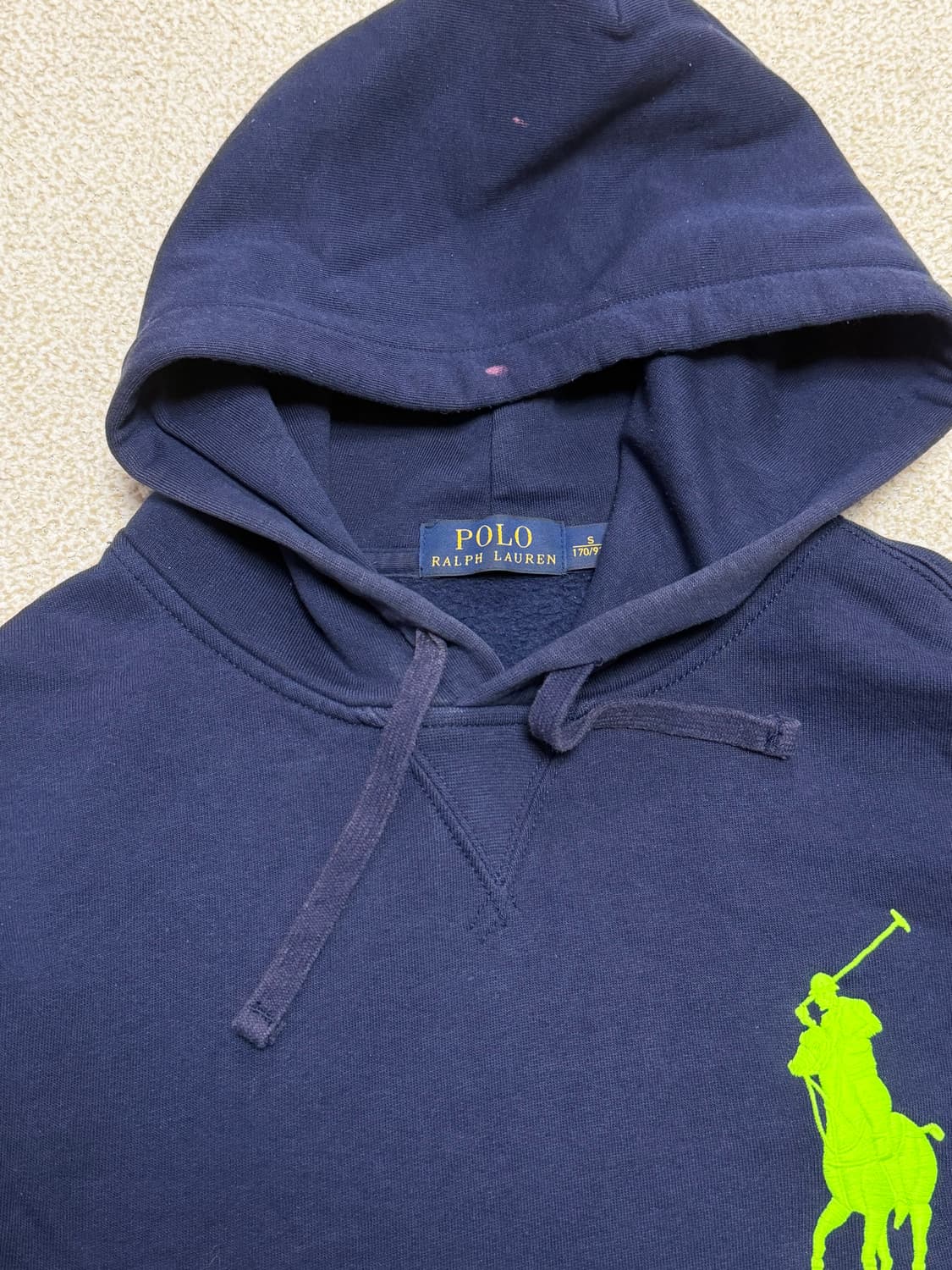폴로 랄프로렌 네이비 빅포니 후드티 상품이미지3