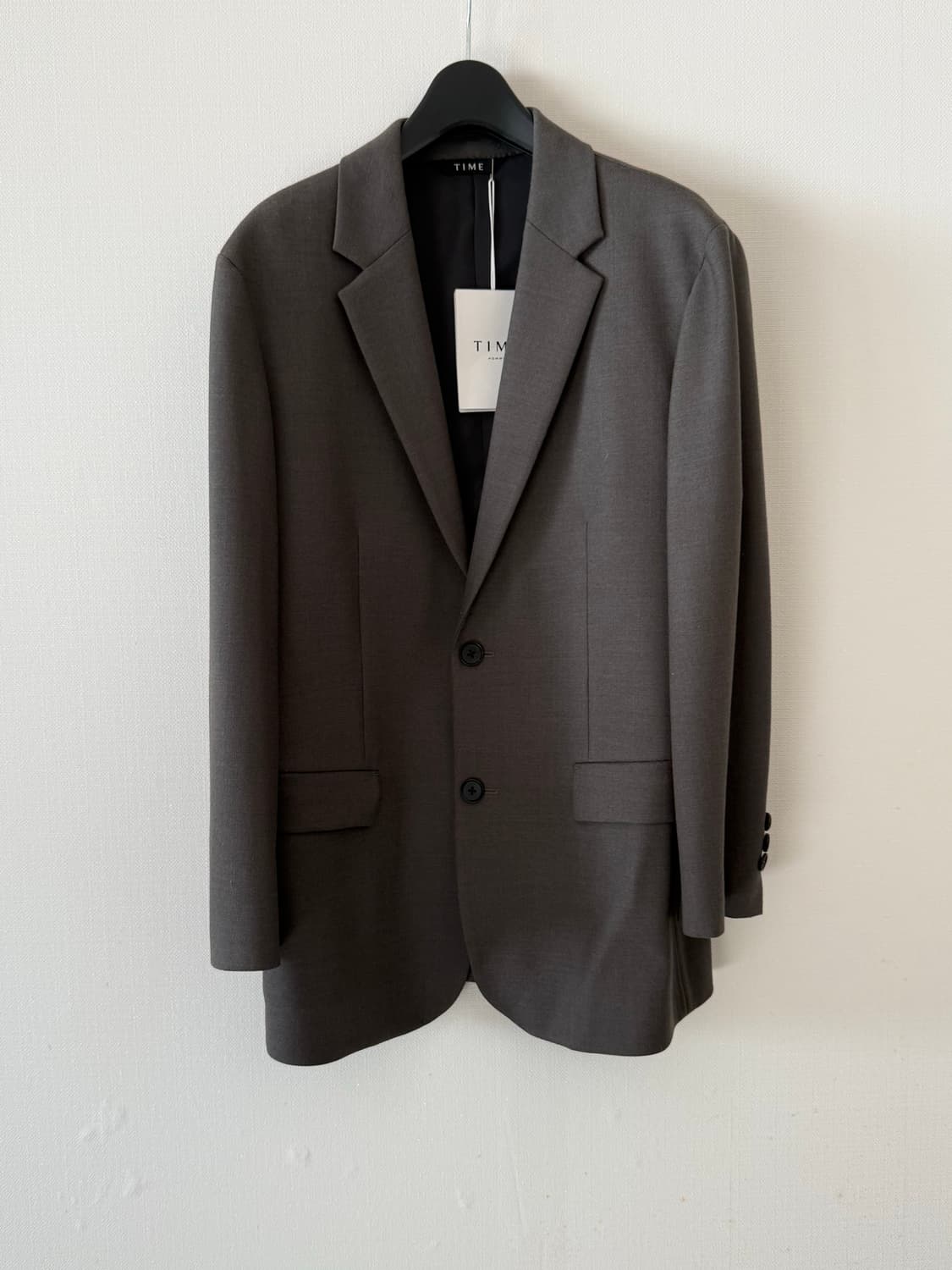(새상품)타임 옴므 2버튼 울 자켓 95 상품이미지2