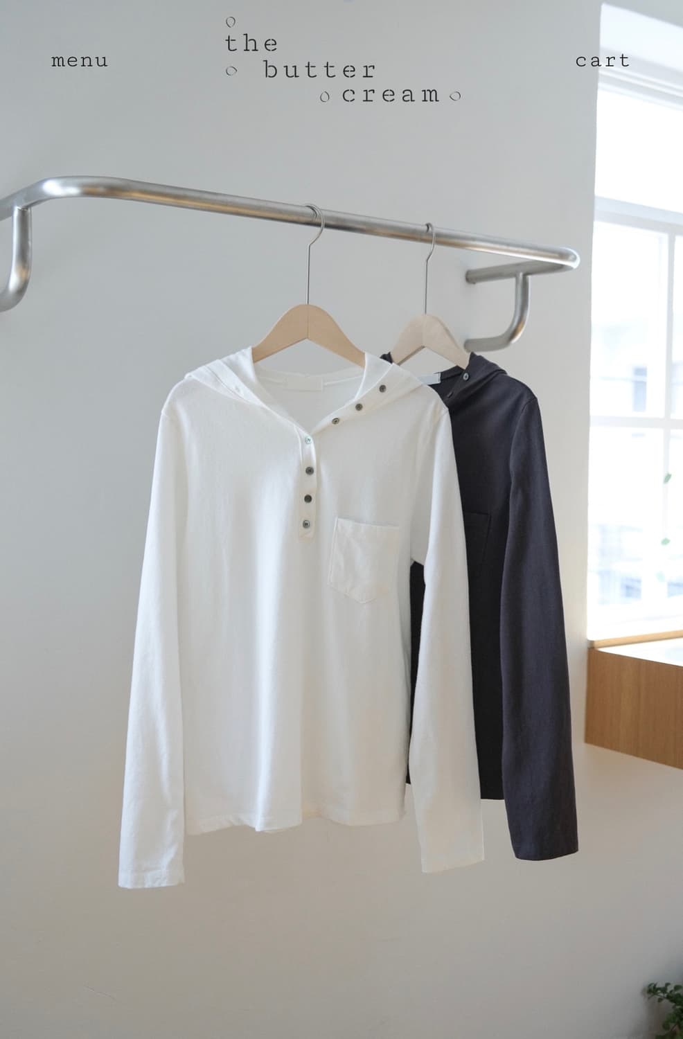 더버터크림 니트 comfort wool blend v neck knit 상품이미지4