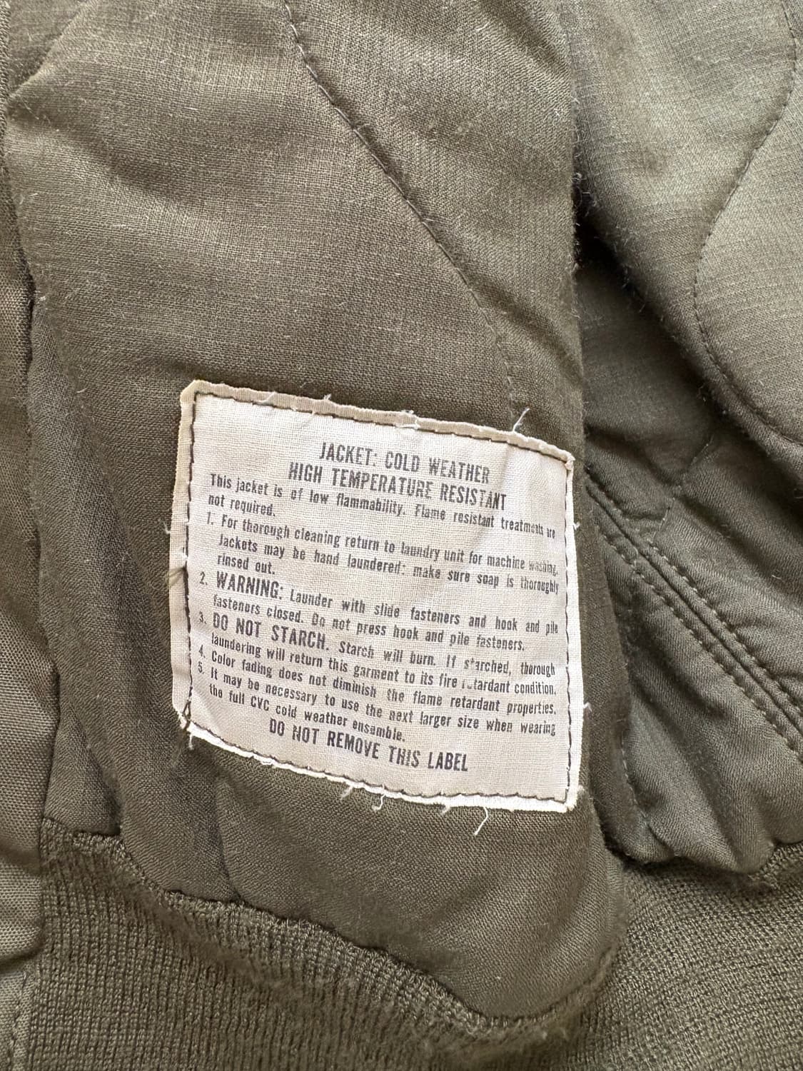 80's U.S Army cvc Tanker Jacket.  상품이미지4