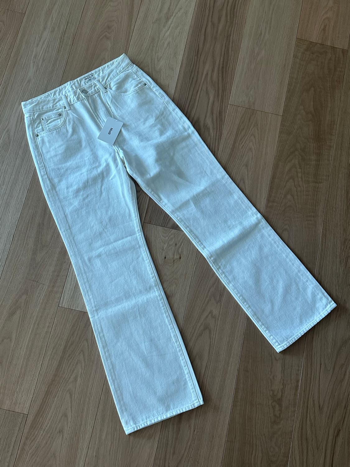 모드나인-reflection one(화이트 데님팬츠) 32size 상품이미지1